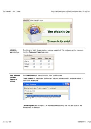 Workbench user guide