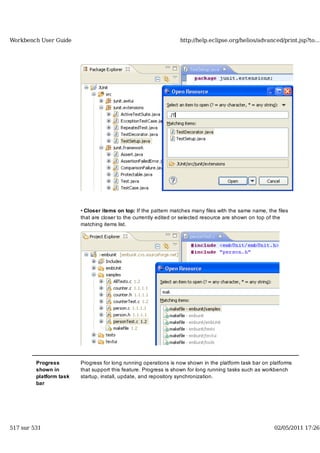 Workbench user guide