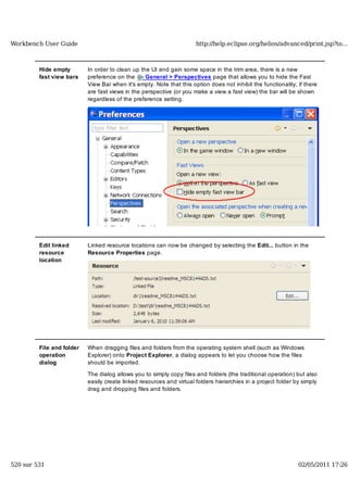Workbench user guide