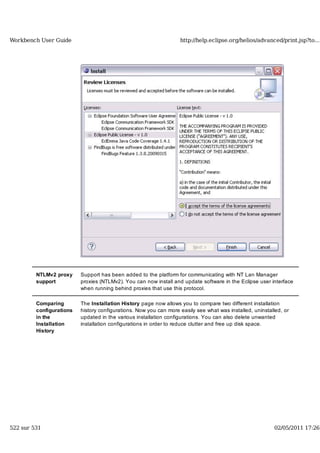 Workbench user guide