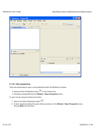 Workbench user guide