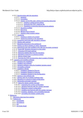 Workbench user guide