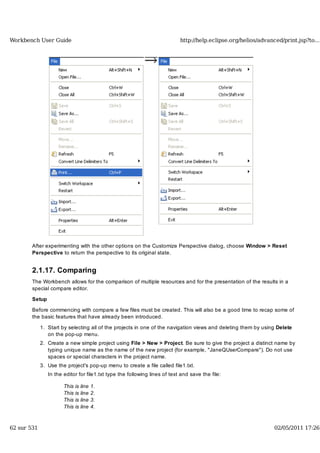 Workbench user guide