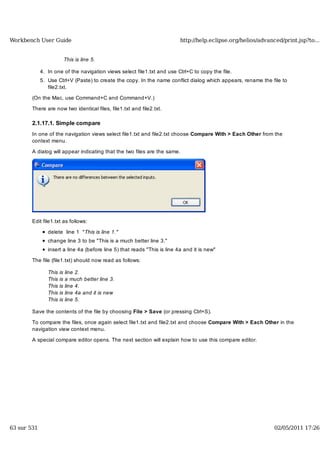 Workbench user guide