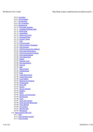 Workbench user guide
