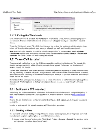Workbench user guide