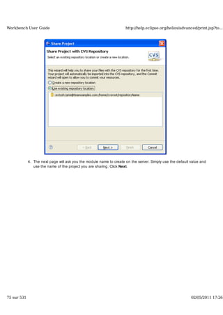 Workbench user guide