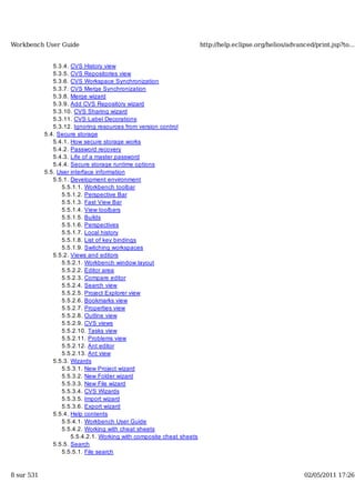Workbench user guide
