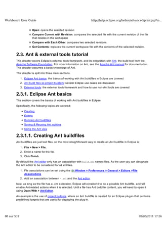 Workbench user guide