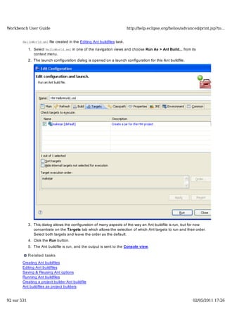 Workbench user guide