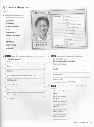 Work book Headway Begginer