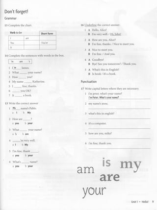 Work book Headway Begginer