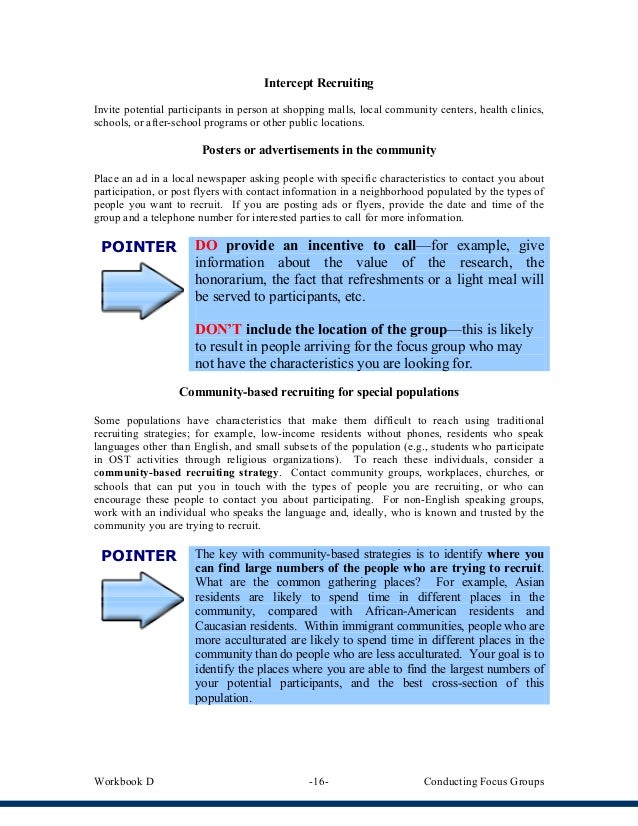 workbook de focus groups focus group flyers