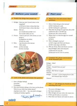 Extra English - Work book 1