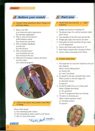 Extra English - Work book 1