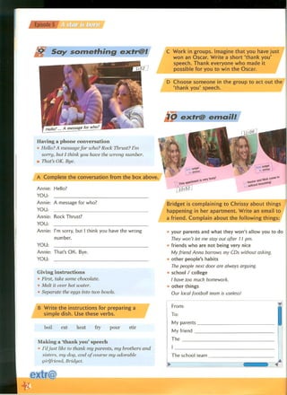 Extra English - Work book 1