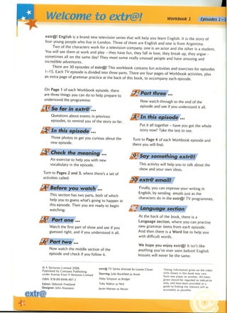 Extra English - Work book 1