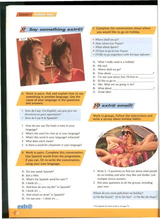 Extra English - Work book 1