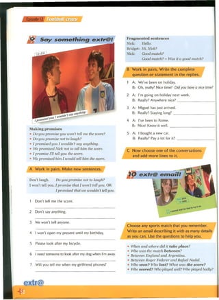 Extra English - Work book 1