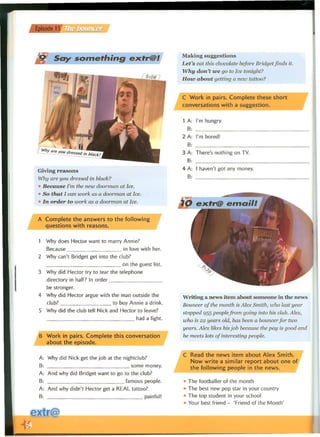 Extra English - Work book 1