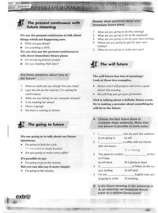 Extra English - Work book 1