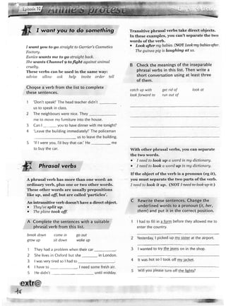Extra English - Work book 1