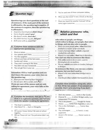 Extra English - Work book 1