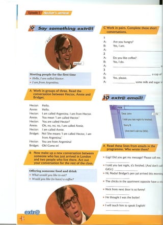 Extra English - Work book 1