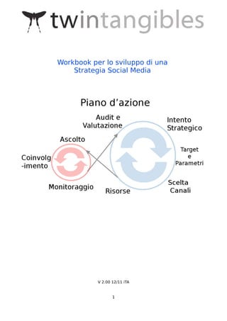 Workbook per lo sviluppo di una
    Strategia Social Media




           V 2.00 12/11 iTA


                  1
 