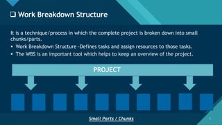 Work breakdown structure | PDF