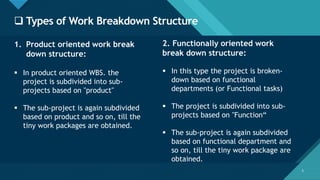 Work breakdown structure | PDF