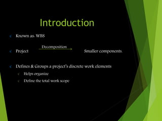 Work breakdown structurep | PPTX
