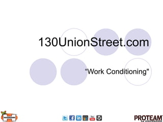 130UnionStreet.com “Work Conditioning&quot; 