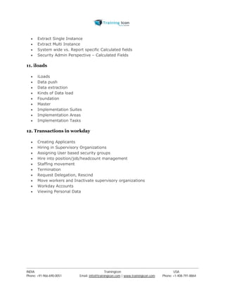 WORKDAY ONLINE TRAINING | PDF