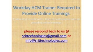 Workday HCM Trainer 