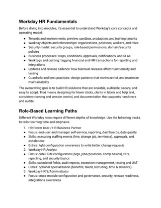 Workday Role Definitions Workday HR Training_ A Comprehensive 2025 Playbook for HR Analysts ...