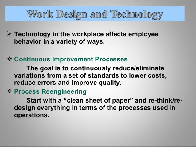 Design workincoming technologies Design workincoming technologies