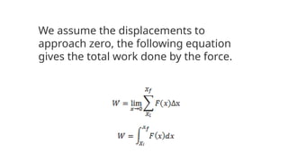 Finding Work Over Variable Path work done by a constant and variable force, potential energy.pptx