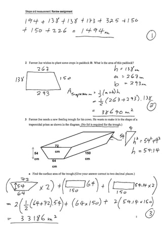 Worked solutions review assignment | PDF