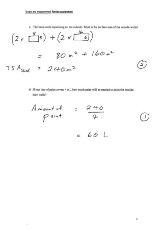 Worked solutions review assignment | PDF