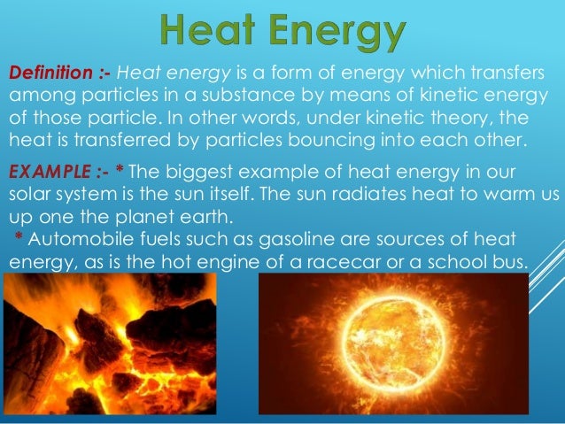 Description Of The Light Thermal Energy