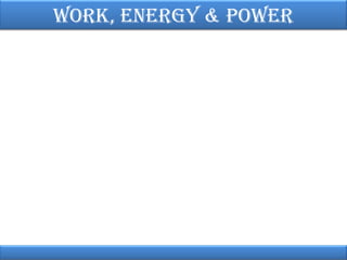 Work, EnErgy & PoWEr

 