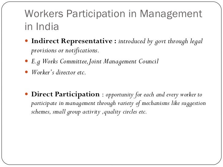 workers participation in management Disadvantages of participative management there is a flip side to everything participative management stands no exception to it whereas this style of leadership or decision making leads to better participation of all the employees, there are undoubtedly some disadvantages too. workers participation in management Disadvantages of participative management there is a flip side to everything participative management stands no exception to it whereas this style of leadership or decision making leads to better participation of all the employees, there are undoubtedly some disadvantages too.