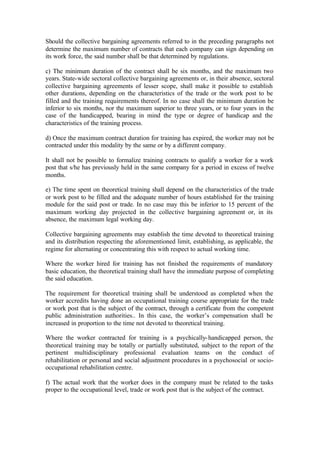 Worker's statute | PDF