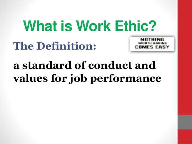 what is work ethics