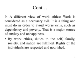 Work ethics | PPT