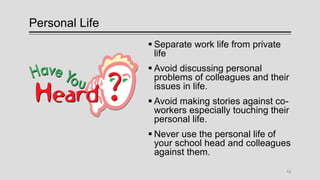 Work/personal Separation WORK ETHICS.pptx