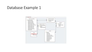 Database Example 1
 
