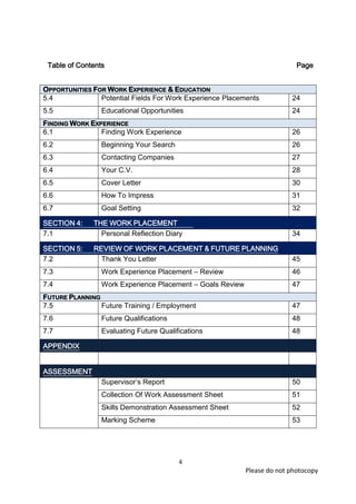 Work Experience Level 4 Learner's Record | PDF