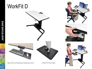 WorkFit D




Neo-Flex Underdesk Keyboard Arm   WorkFit Floor Mat
 